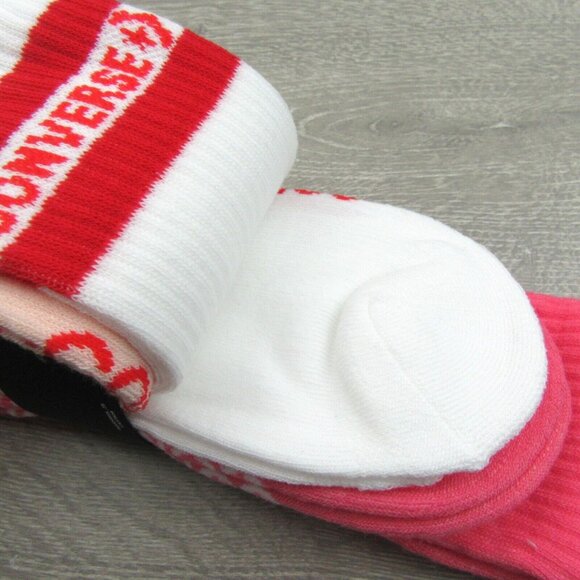 Converse Half Cushion Crew Socks Multi (3 Pairs) Pack Women's Size 4-10 NEW - Picture 9 of 16